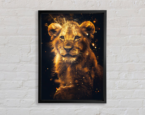 Lion Cub Framed Print
