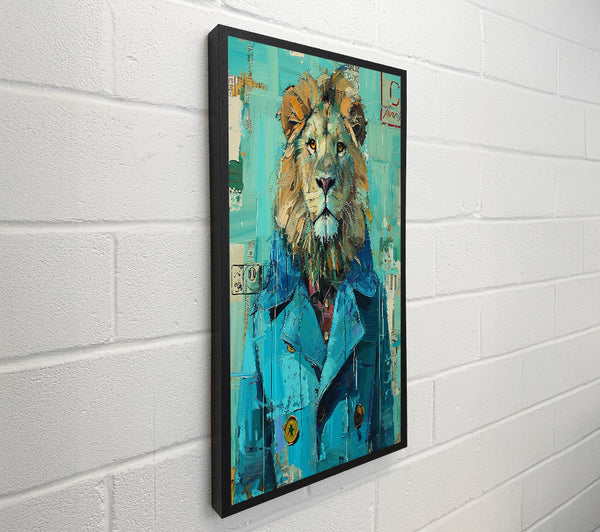 Lion In A Blue Coat