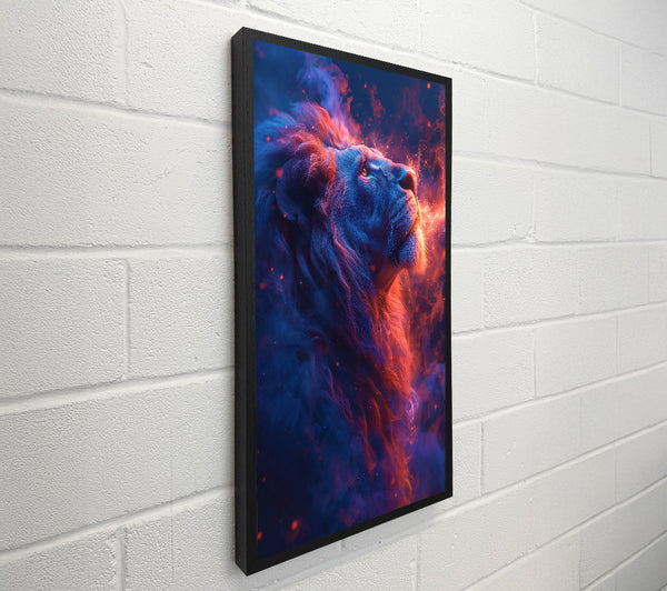 Lion Looking To The Stars