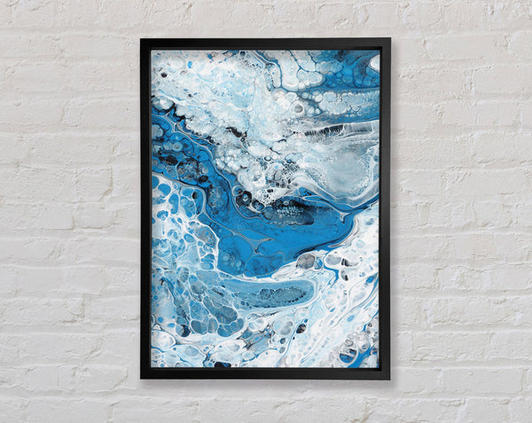 Liquid Blue Framed Print