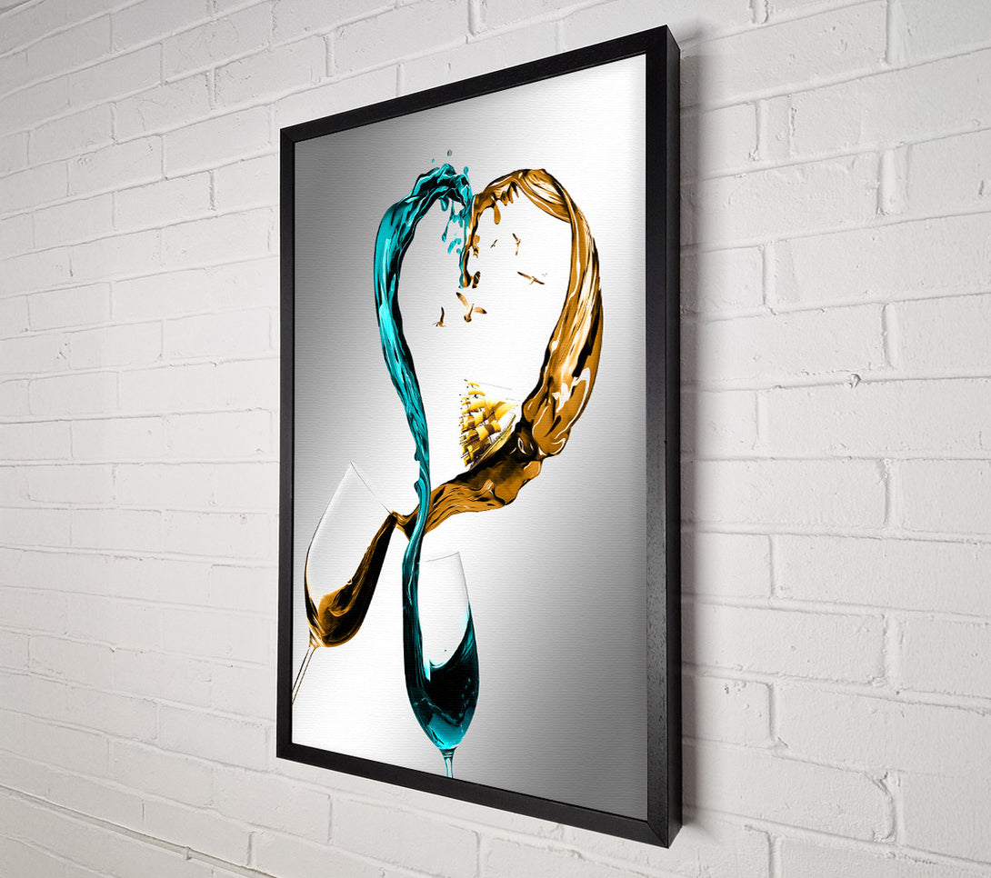  A Canvas Print of Liquid Love Canvas Wall Art