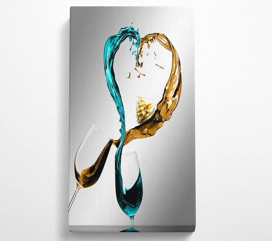  A Canvas Print of Liquid Love Canvas Wall Art