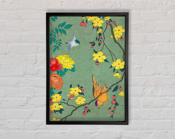 Little Bird Oriental Framed Print