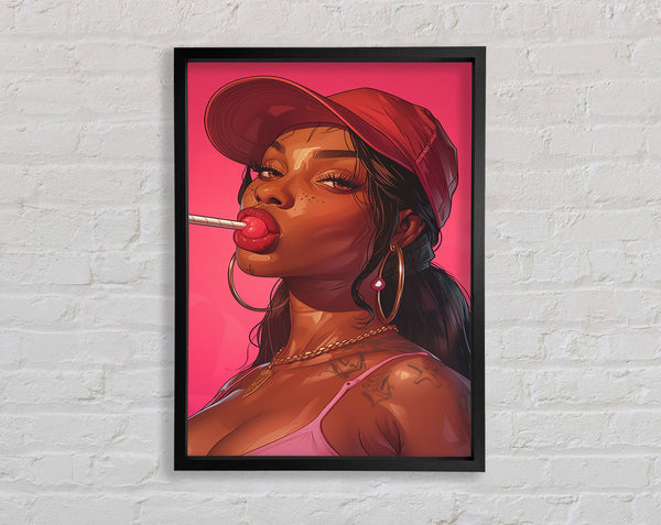 Lollipop Woman Framed Print