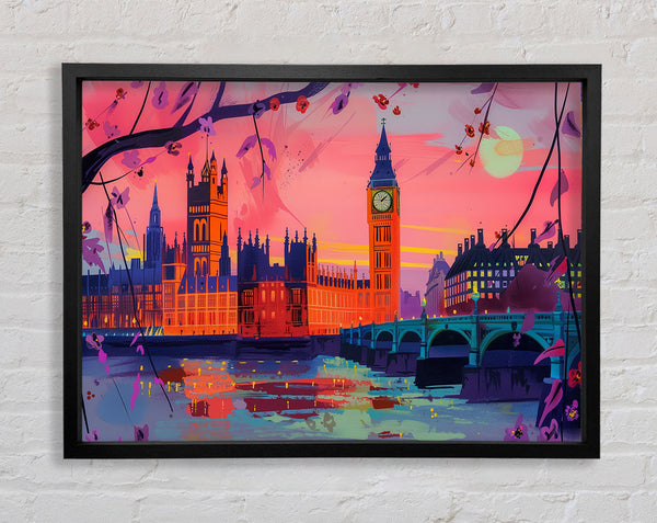 London Abstract City Framed Print