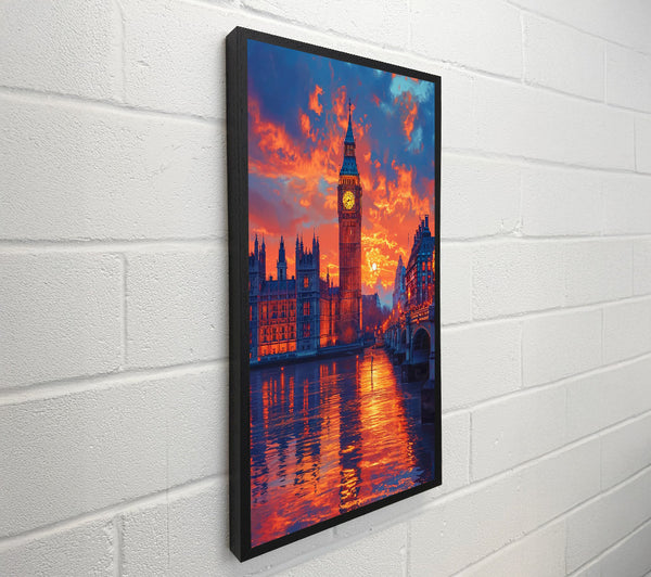 London City Skyline At Night
