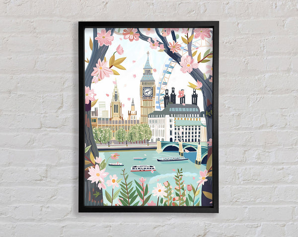 London Colours Framed Print