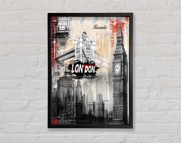 London Graffiti Framed Print