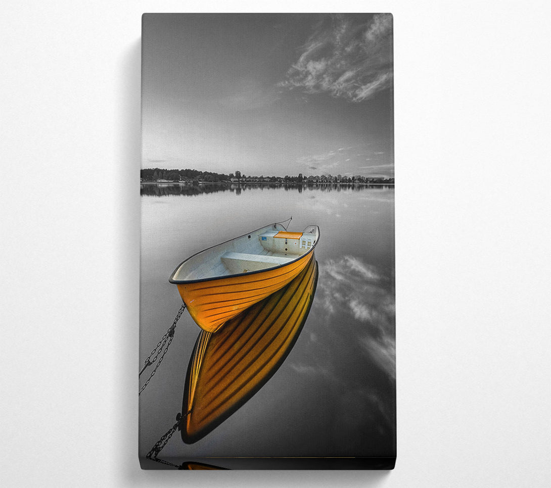 A Canvas Print of Lone Rowing Boat Canvas Print