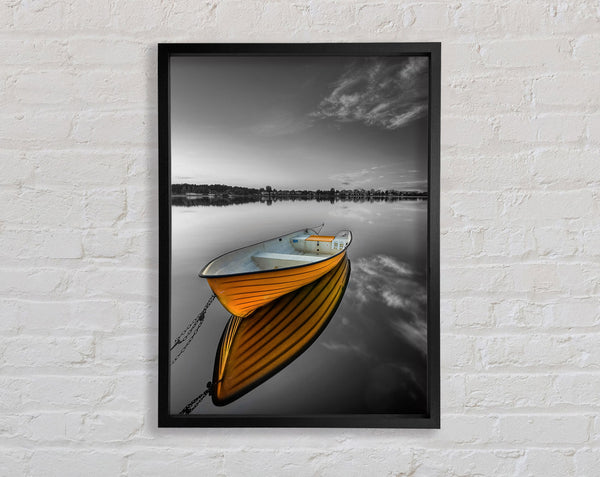 Lone Rowing Boat Framed Print
