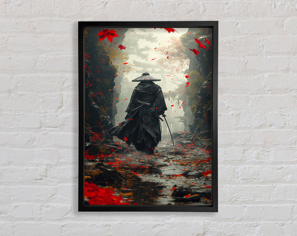 Lone Samurai Framed Print