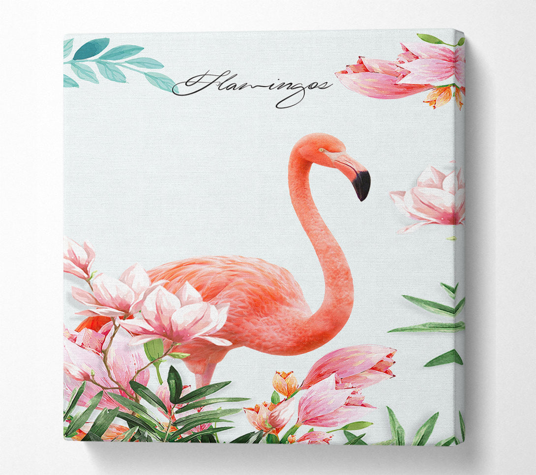  A Canvas Print of Lovely Flamingo Canvas Art