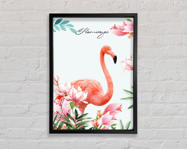 Lovely Flamingo Framed Print