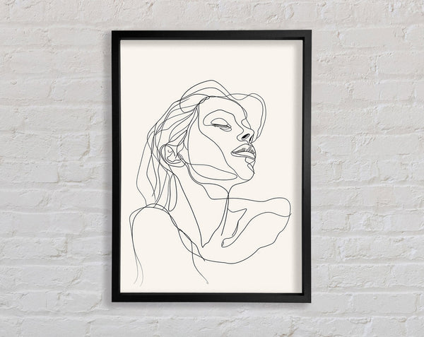 Lovely Line Drawing Framed Print