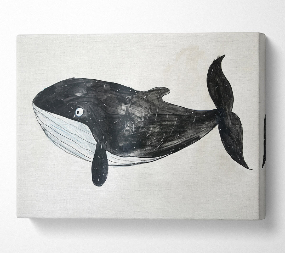  A Canvas Print of Lovely Whale Canvas Print