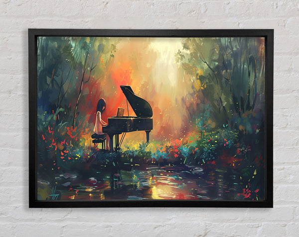 Magical Piano Framed Print