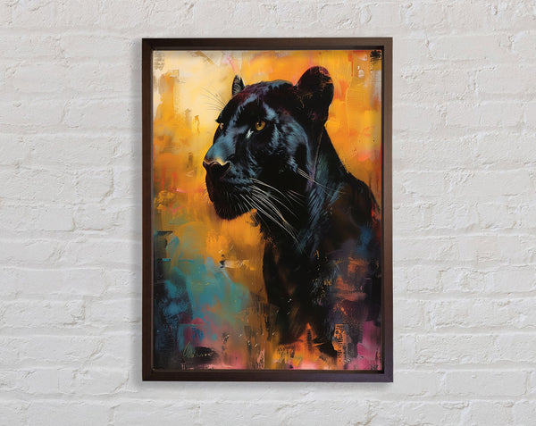 Majestic Walnut Panther Framed Print
