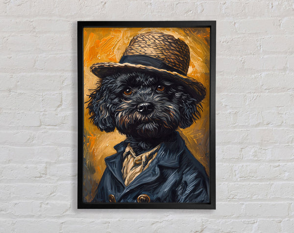 Malitpoo With A Hat On Framed Print
