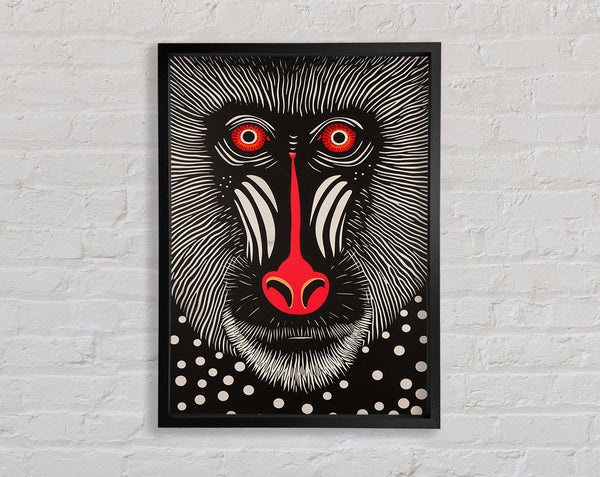 Mandrill Painting Framed Print