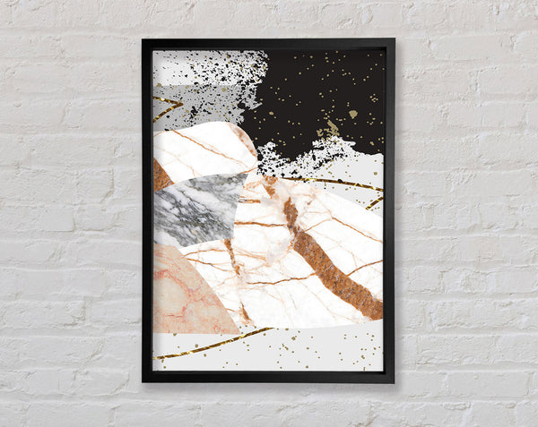 Marble Disortion Framed Print