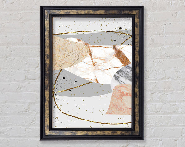 Marble Pattern Framed Print