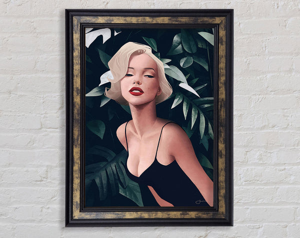 Marilyn Monroe Leaves Framed Print