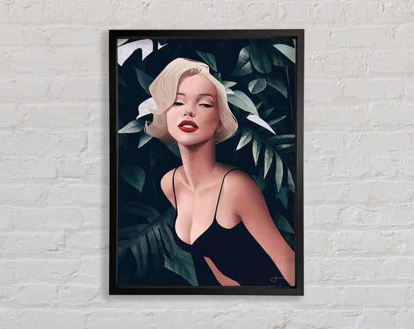 Marilyn Monroe Leaves Framed Print