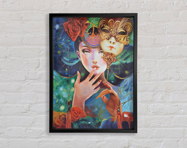 Mask Of A Woan Framed Print