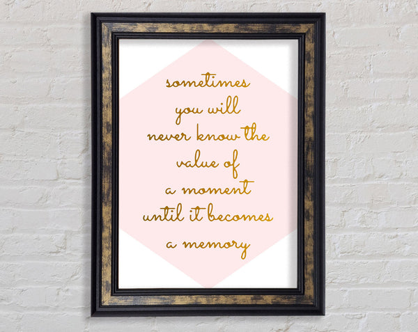 Memory Framed Print