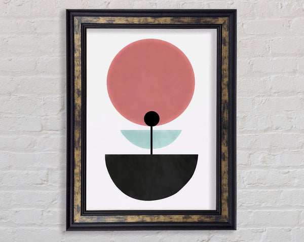 Mid Century Blush Framed Print