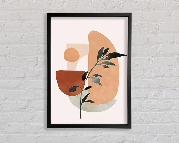 Mid Century Flower Art Framed Print