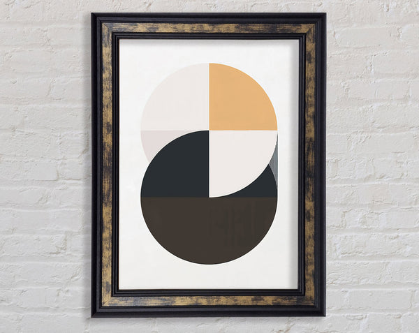 Mid Century Merge Framed Print