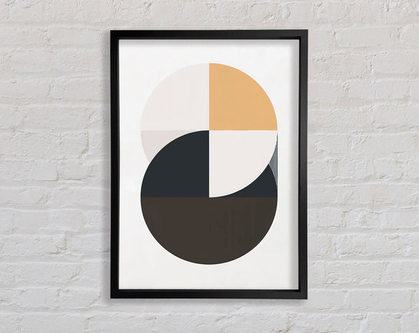 Mid Century Merge Framed Print