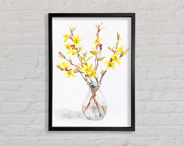 Mini Daffodils In A Vase Framed Print