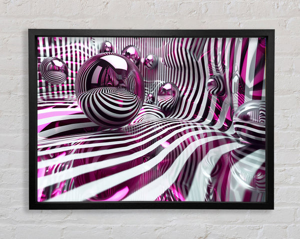 Mirror Spheres Framed Print
