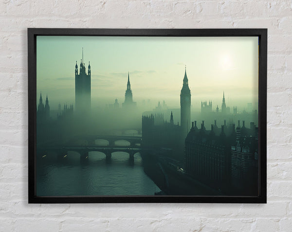 Misty London Framed Print