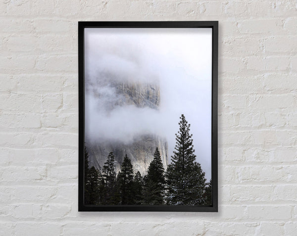 Misty Mountain Edge Framed Print