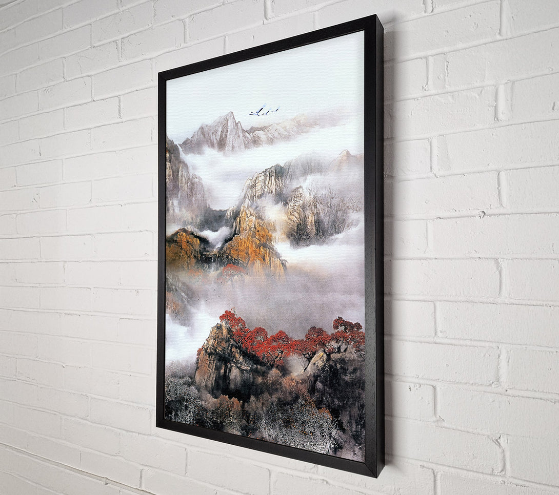  A Canvas Print of Misty Mountains Canvas Print
