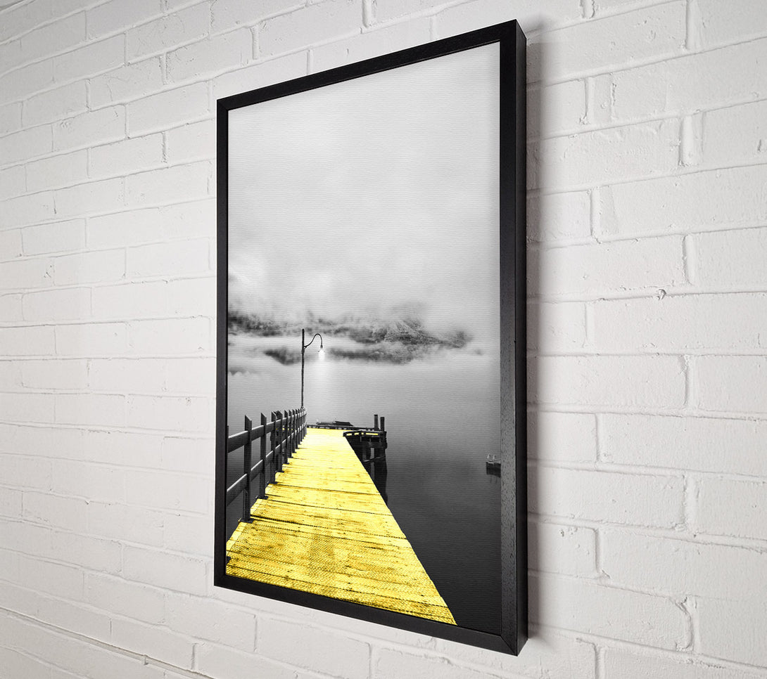  A Canvas Print of Misty Pier Canvas Wall Art