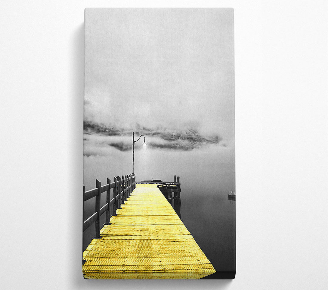  A Canvas Print of Misty Pier Canvas Wall Art