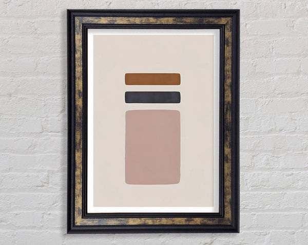 Modern Abstract Shapes Framed Print