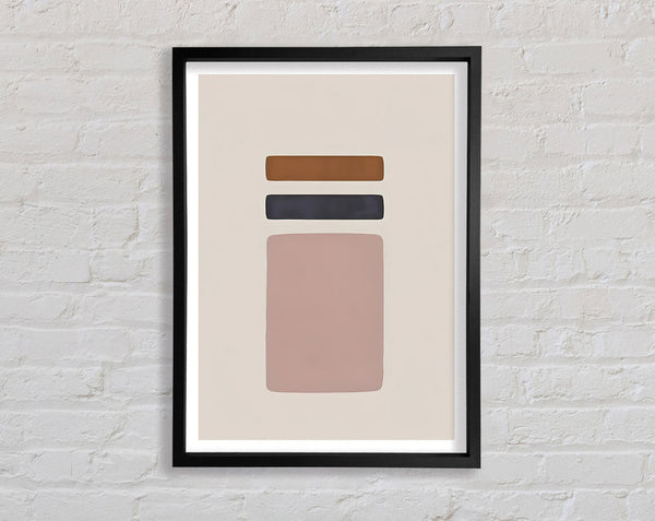 Modern Abstract Shapes Framed Print