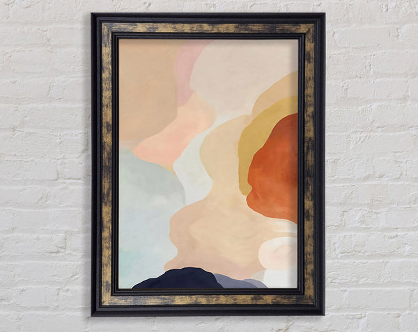Modern Abstract Splodge Framed Print