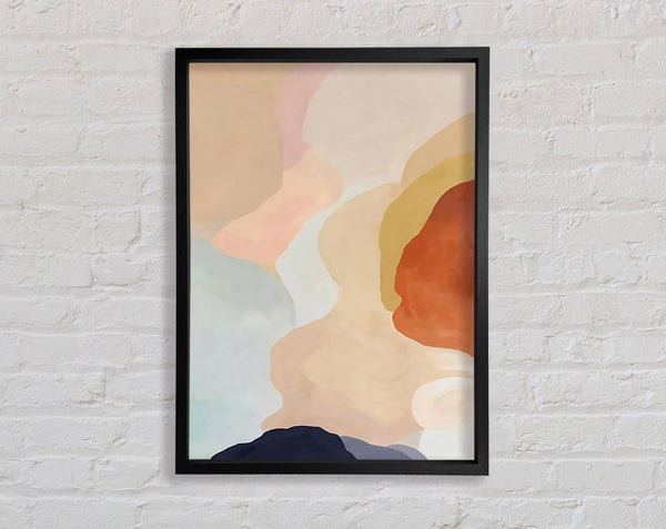 Modern Abstract Splodge Framed Print