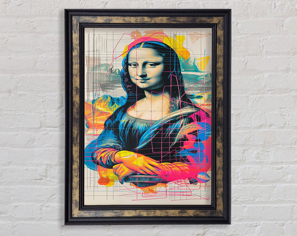 Modern Mona Lisa Framed Print