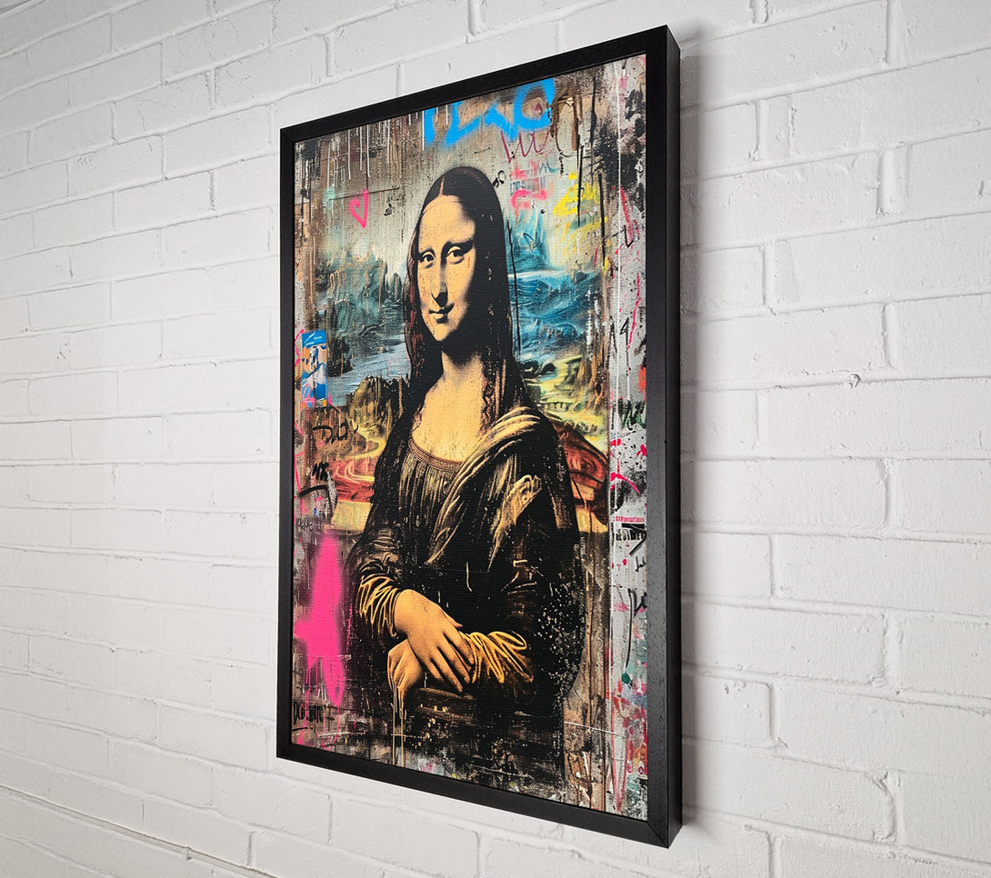  A Canvas Print of Mona Lisa Banksy Canvas Print