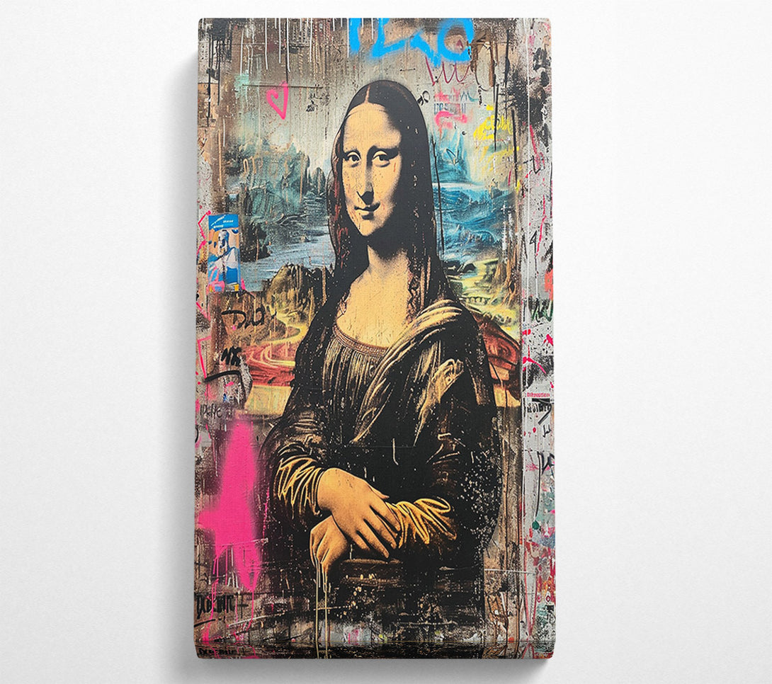  A Canvas Print of Mona Lisa Banksy Canvas Print