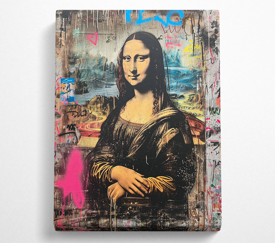  A Canvas Print of Mona Lisa Banksy Canvas Print