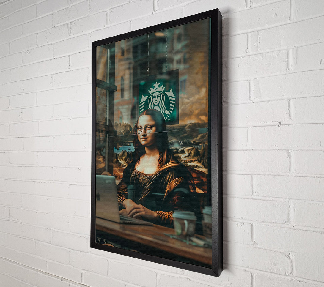  A Canvas Print of Mona Lisa Coffee Canvas Art