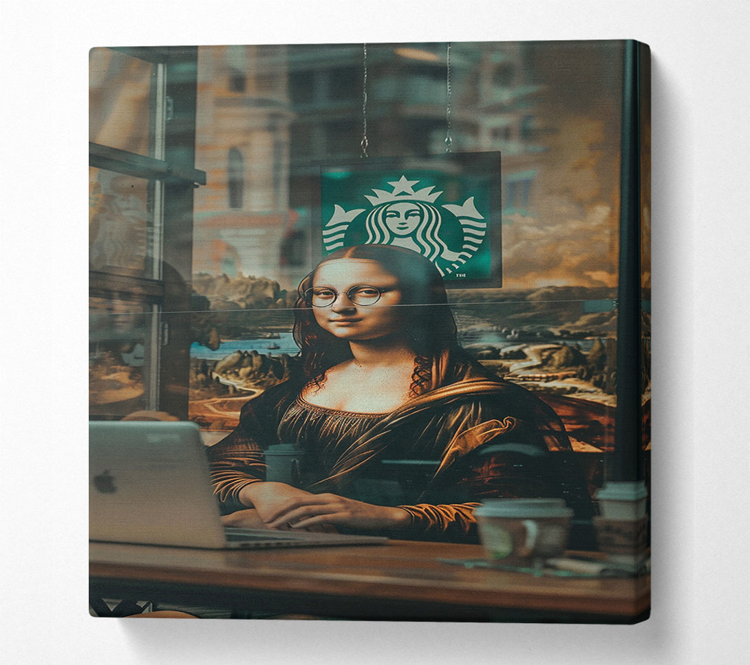 A Canvas Print of Mona Lisa Coffee Canvas Art